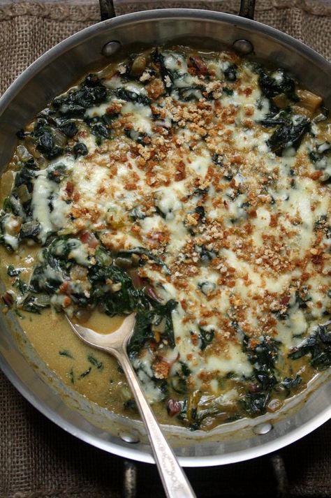 Creamed Swiss Chard Recipes, Swiss Chard Recipes, Chard Recipes, Swiss Chard, Chard, Veggie Dishes, Veggie Sides, Vegetable Dishes, Vegetarian Dishes