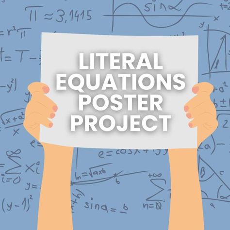 Turn solving literal equations from a dreaded task to a fun activity with these 10 free activities involving rearranging literal equations for a given variable. Equations And Inequalities, Literal Equations, Teaching Algebra, Solving Equations, Algebra 1, Middle School Student, Free Activities, Equations, Classroom Decor