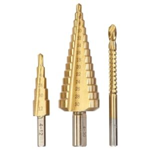 Step Drill, Two Step, Non Ferrous Metals, Drill Set, Power Tool Accessories, Drill Bit, Drill Bits, 3 Piece, Stainless Steel