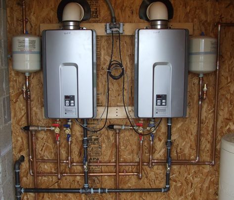 This tutorial explains the factors involved in sizing a tankless water heater and how to make sure it is calculated correctly. Tankless Water Heater Electric, On Demand Water Heater, Tankless Water Heater Gas, Water Heating Systems, Tankless Hot Water Heater, Instant Water Heater, Water Heater Installation, Water Heater Repair, Gas Water Heater