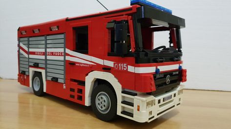 Lego Mercedes, Mercedes Actros, Fire Truck, Fire Trucks, Minecraft, Lego, Trucks, Quick Saves