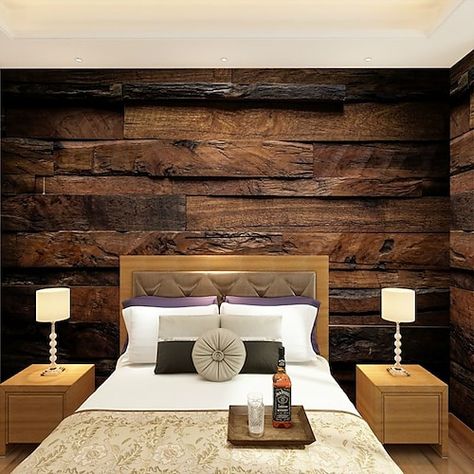 Cool Wallpapers For Walls, Cheap Wallpaper, Art Deco Tiles, Dorm Living Room, Dorm Living, Bamboo Wall, Art Deco Pattern, Wood Wallpaper, Dining Room Office