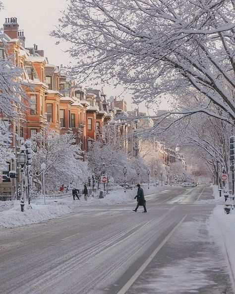 Gorgeous! Looks like Boston, one of my favorite cities in my favorite weather. #snow #winter Favorite Weather, Beauty Fotografie, Winters Tafereel, Wallpaper Winter, Winter City, Winter Szenen, Winter Images, Photographie Inspo, Winter Wallpaper