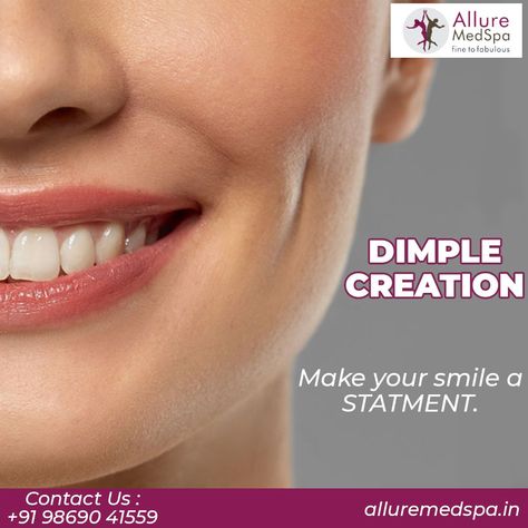 People with dimple have a divine role in this universe smile. #dimplecreation Connect Us On Instagram :- @alluremedspa1 Call Us On :- +91 9869041559 Facebook :- @AllureMedSpa #dimpletreatment #dimple #dimplesurgery #dimpletreatmentbeforeandafter #dimpletechnology #alluremedspa #dimplealluremedspa #surgerylife #darmatologist #cosmeticsurgeon Dimple Surgery, People With Dimples, Outfit Plan, Med Spa, Body Shape, Body Shapes, Surgery, Universe, Medical