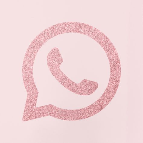 Christmas Whatsapp Icon, Pink Glitter App Icons, Whatsapp Apps, Rose Gold Aesthetic, Apple Icon, Themes App, Glitter Iphone, Iphone Photo App, Iphone Screen