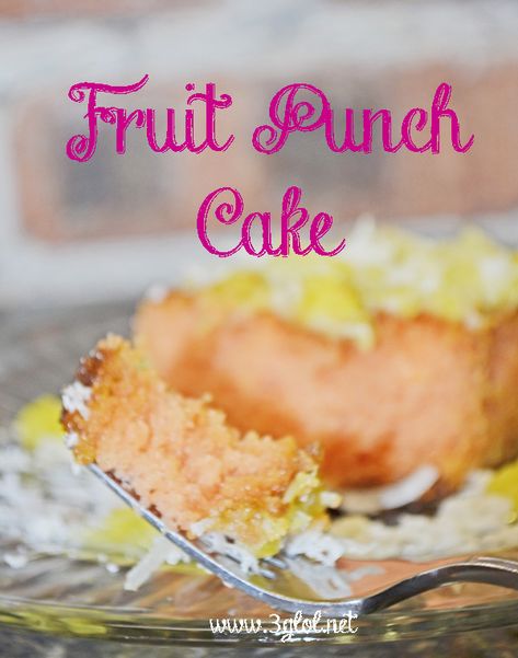 Fruit Punch Cake | Through the Cooking Glass Pineapple Coconut Cake, Best Fruit Cake Recipe, Peach Cobbler Cake, Fruit Birthday Cake, Fruit Cake Recipe, Fruit Cake Cookies, Mix Fruit, Cake Fruit, Recipe Cake