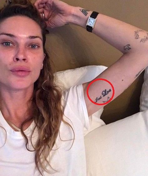 Erin Wasson’s 26 Tattoos & Their Meanings – Body Art Guru Erin Wasson Tattoo, Erin Wasson Style, Left Arm Tattoos, Bolt Tattoo, Waist Tattoos, Ribcage Tattoo, Bone Tattoos, Shape Tattoo, Elbow Tattoos