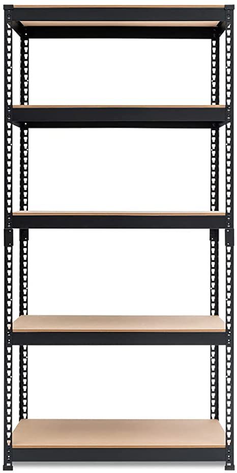 AmazonSmile: HOMEDANT, Heavy Duty Garage Storage, 5-Tier Adjustable Metal Shelving Unit, Utility Rack Shelves Organization Multipurpose Shelf for Shed Warehouse Basement Pantry, 35.9"W x 18.2"D x 71.3"H, 1 Pack : Home & Kitchen Kitchen Metal Rack Storage Ideas, Metal Raf, Basement Pantry, Garage Bench, Heavy Duty Shelves, Warehouse Organization, Shelves Organization, Heavy Duty Storage Shelves, Vinyl Shelf