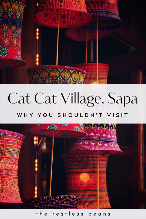 Cat Cat Village, Sapa, Vietnam – an authentic ethnic tribal experience in the mountains of Vietnam. Or is it? Read on to find out why we definitely, definitely do not recommend visiting. Cat Cat Village Vietnam, Cat Cat Village Sapa, Cat Cat Village, Vietnam Sapa, Sapa Vietnam, Northern Vietnam, Cultural Appropriation, Travel Asia, Why Do People