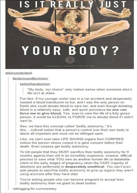 On bodily autonomy and the comparison between being an organ donor and pregnancy. Bodily Autonomy, Intersectional Feminism, Epiphany, Faith In Humanity, Womens Rights, Social Justice, Food For Thought, Philosophy, Fun Facts