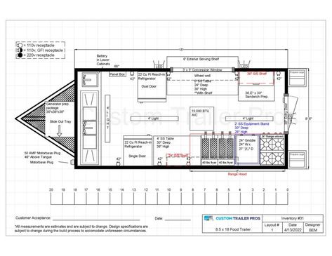 Food Truck Inside Design, Food Truck Blueprint, Enclosed Trailer Food Truck, Food Truck Design Interior Kitchens, Food Truck Layout Design, How To Build A Food Trailer, Small Food Trailer Ideas, Diy Food Truck Trailer, How To Start A Food Truck Business