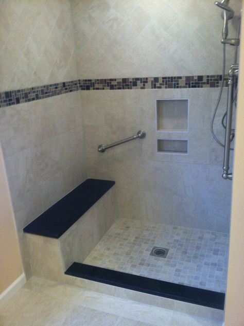 Accessible Bathroom Design, Guest Bedroom Remodel, Kids Bedroom Remodel, Bathroom Design Small Modern, Small Bedroom Remodel, Small Bathroom Layout, Small Space Interior Design, Grab Bars In Bathroom, Shower Bench