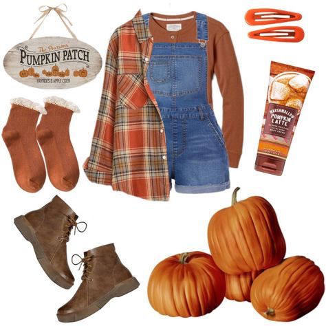 Fall Outfit Polyvore, Autumn Clothes Ideas, Thanksgiving Outfit Overalls, Autumncore Aesthetic Outfits, Cute Halloween Outfits For School, Fall Themed Clothes, Fall Outfits Mood Board, Fall Outfits Board, Fall Outfits Layout