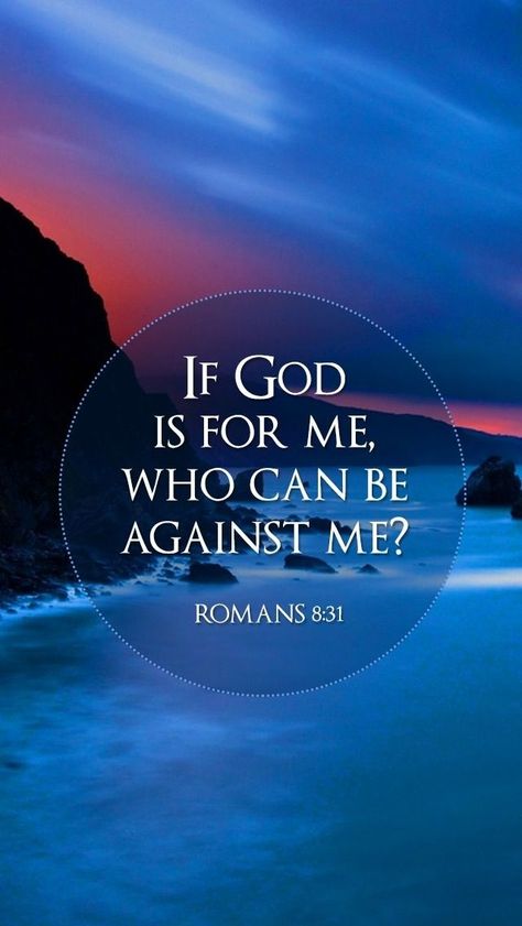 A Bible Verse, Woord Van God, God Is For Me, Romans 8:31, Ayat Alkitab, Favorite Bible Verses, Prayer Quotes, Religious Quotes, Scripture Quotes