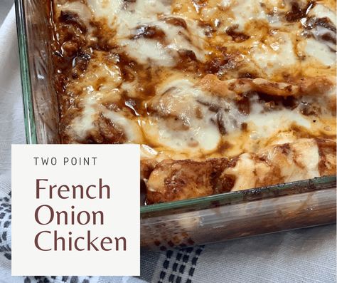 Ww Pound Dropper, French Onion Chicken Bake, Onion Chicken Bake, Pound Dropper, Mississippi Chicken, Easy Teriyaki Chicken, French Onion Chicken, Weight Watchers Chicken, Weight Watcher Dinners