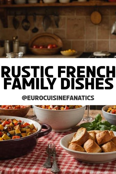 Unlock the secrets of simple rustic French dishes that elevate family gatherings, inviting warmth and connection around the table—discover how inside!
 #europeancuisine #authentic #european #cuisine #italianfood #frenchfood #greekfood #homecooking #authenticrecipes #recipes French Meals Traditional, Acadian Recipes, French Country Dishes, French Chicken Recipes, French Recipes Authentic, French Dinner Parties, French Cooking Recipes, French Chicken, Family Dishes