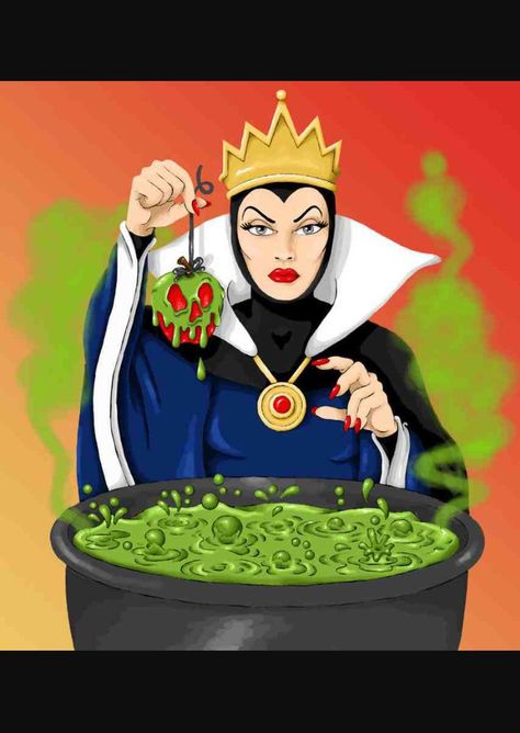 Evil queen Snow White Queen, Disney Evil Queen, Disney Sleeve, Evil Stepmother, Evil Disney, Evil Queens, Sette Nani, The Evil Queen, Tv Tropes