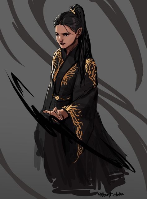 Black Kefta Grisha, Alina Starkov Fanart Brown Hair, Grisha Outfits, Alina Starkov Fanart, Shadow And Bone Art, Kefta Grisha, Manwha Dresses, Alina Starkov, Grisha Verse