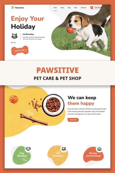 Pawsitive – Pet Care & Pet Shop WordPress Theme Pet Websites, Cat Website, Dog Drawing Simple, Pet Care Business, Dog Hotel, Pet Spa, Pet Hotel, Pet Boarding, Hotel Website