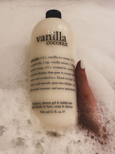 Vanilla Coconut Philosophy, Philosophy Vanilla Coconut, Vanilla Body Wash Aesthetic, Shower Gel Aesthetic, Cashmere Aesthetic, Philosophy Vanilla, Philosophy Shower Gel, Coconut Body Wash, Vanilla Aesthetic