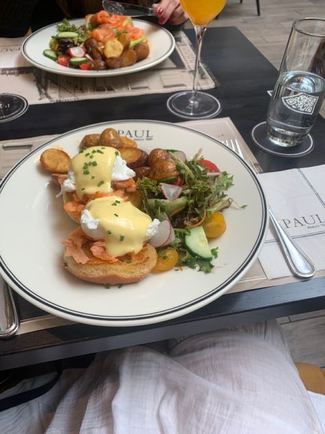 Eggs Benedict Aesthetic, Egg Restaurant, French Eggs, Food Aesthetics, French Bakery, Anime Food, Life Aesthetic, Food Inspo, Whistler