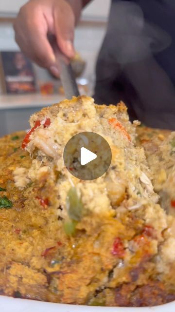 Cordarrius Green on Instagram: "Let holiday season begin! 

Seafood Dressing 🔥 

If ya don’t know… lemme learn you sum rq.

Grab this recipe in my digital book “Kitchen Culture”

Comment “cookout” for to receive a link via DM to grab your copy. 

Or comment “dressing recipe” for the full video demo of this recipe. 

In other news 👀‼️👇🏾⬇️⬇️

My new cookbook, “The New Southern Table” is COMING just in time for holiday szn! 👀 

110+ recipes! From Holiday must haves, chillin and grilling, even a few veggies.. believe it or not! & more ‼️‼️ 

Comment “waitlist” to receive a link to via DM to join the waitlist for an autographed copy of the book.!" Seafood Dressing Recipe, Best Dressing Recipe, Seafood Dressing, Holiday Must Haves, Fish Casserole, Dressing Recipes Thanksgiving, Kimchi Recipe, Recipes Thanksgiving, Dressing Recipes