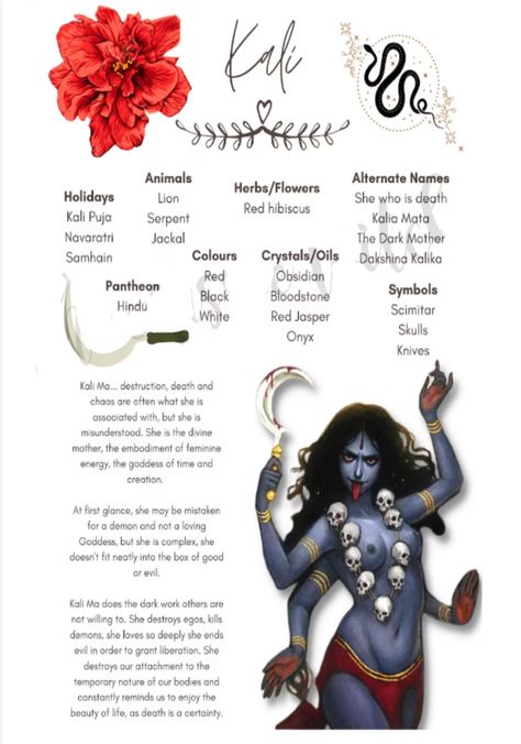 Kali Altar, Deity Work, Kali Mantra, Kali Tattoo, Goddess Kali Images, Book Of Shadows Grimoire, Goddess Magick, Divine Feminine Goddess, Kali Puja