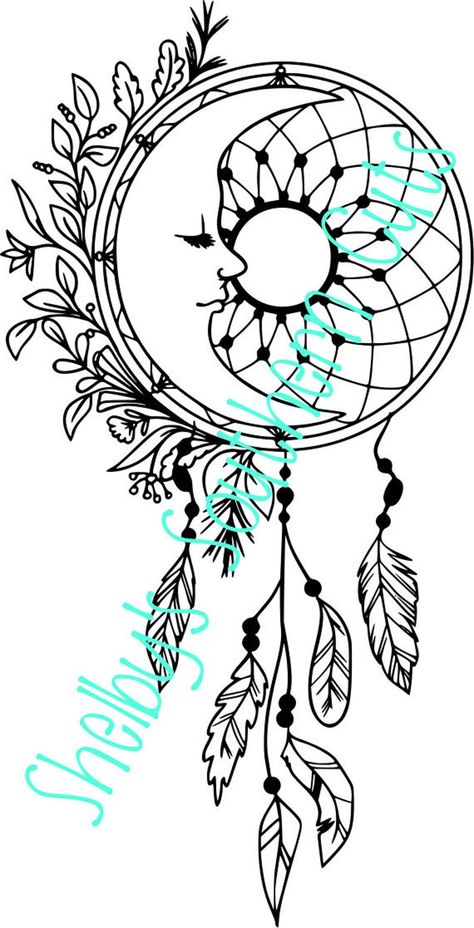 Sun & Moon Dreamcatcher SVG | Etsy Dreamcatcher Svg, Atrapasueños Tattoo, Dream Catcher Drawing, Dream Catcher Mandala, Koi Fish Drawing, Moon Dreamcatcher, Tattoos For Women Half Sleeve, Dream Catcher Tattoo, Coloring Pages For Adults