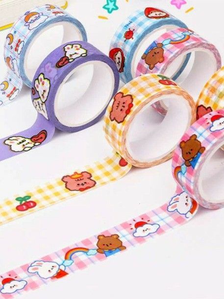 Cute Stationary School Supplies, Cute School Stationary, Kawaii School Supplies, Stationary Supplies, Cool School Supplies, Washi Tape Set, Tape Art, Stationary School, Cute Stationary