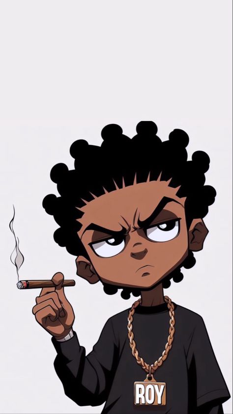 Boondocks Art, Boondocks Cartoon, The Boondocks Cartoon, Sg Logo, Logo Overlay, Boondocks Drawings, Nike Logo Wallpapers, Dope Cartoons, Iphone Wallpaper For Guys