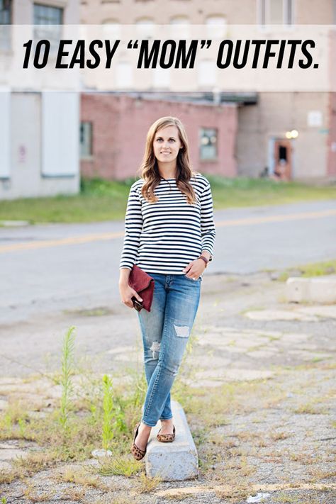 jillgg's good life (for less) | a style blog: 10 everyday easy "mom" outfits! Easy Mom Outfits, Mom Outfits Fall, Trendy Mom Outfits, Casual Mom Style, Young Dresses, Engagement Photo Outfits Fall, Style Staples, Vestidos Retro, Mom Fall