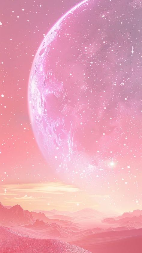 Pink Space Wallpaper, Pink Space Aesthetic, Pink Wallpaper Pastel, Pink Wallpaper Background, Moon Iphone Wallpaper, Jupiter Wallpaper, Astronomy Wallpaper, Pastel Space, Spiritual Background