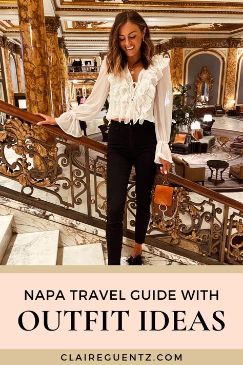 Napa Winery Outfit Spring, Napa In Fall Outfit, Napa In Winter Outfits, California Wine Tasting Outfit, Winter In Napa Outfit, What To Wear In Napa Valley In March, Napa Chic Outfit, What To Pack For Napa Valley Fall, Napa In The Fall Outfits