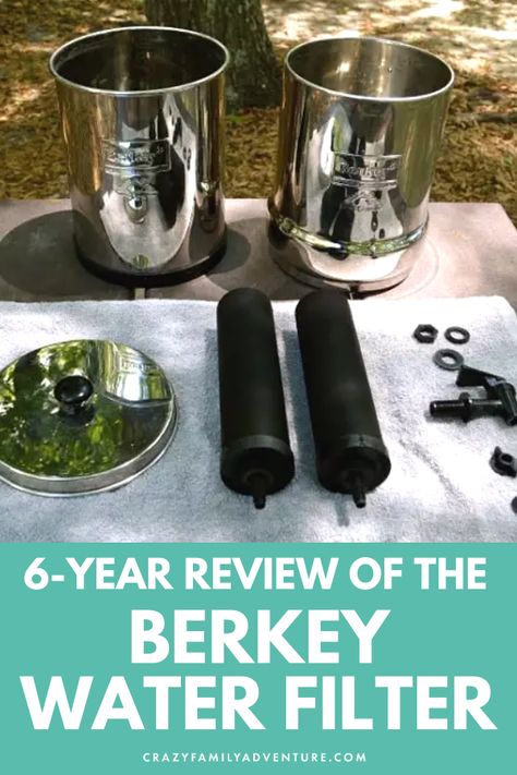 Berkeley Water Filter, Berkey Water Filter Stand Ideas, Cool Water Bottle, Rv Camping Accessories, Berkey Water Filter, Charcoal Water Filter, After Six, Best Water Bottle, Water Filters