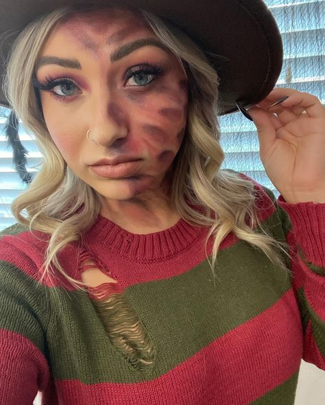 Freddy Krueger Makeup, Freddy Krueger, Shoot Inspiration, Hallows Eve, Halloween Makeup, Halloween, Makeup, Quick Saves, Halloween Make Up