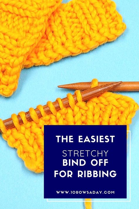 Knit Stitches For Beginners, Knitting Creations, Casting Off Knitting, Bind Off Knitting, Knit Techniques, Stretchy Bind Off, Stitch Techniques, Knitting Hacks, Knitting Help