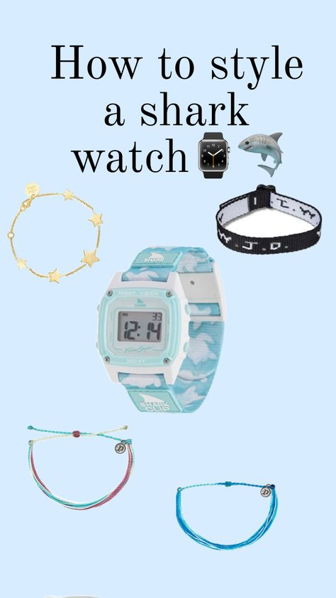 Shark Watch Aesthetic, Shark Watch, Preppy Shuffles, Freestyle Watch, Summer Stuff, Birthday Inspo, Christmas Wishlist, How To Style, Connect With People