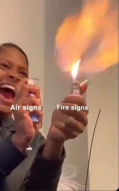 Fire And Air Signs, Fire And Air, Air Signs, Gemini Facts, Fire Signs, Zodiac Signs Funny, Astrology Zodiac, Quick Jokes, Book Worms