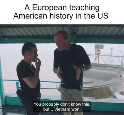 The Grand Tour Funny, Top Gear Funny, E H, Teaching American History, The Grand Tour, Golden Trio, Car Memes, Memes Funny Lol, History Humor