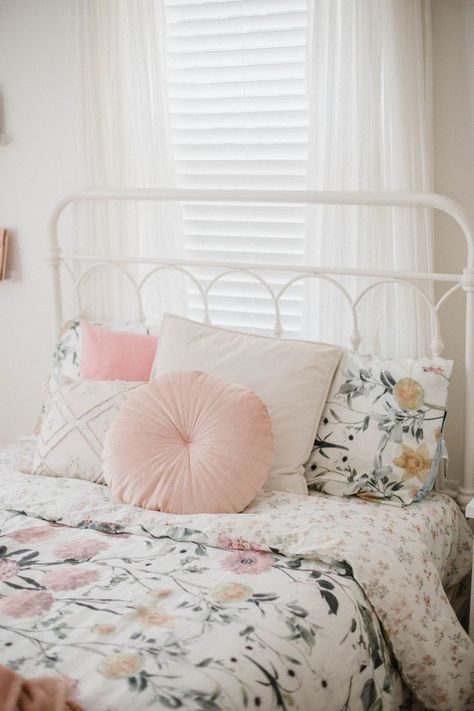 Big Girl Bed, Girl Bed, Girls Bedding, Lauren Mcbride, Girl Bedding, Aesthetic Room Ideas, Bedroom Decor For Teen Girls, Teen Girl Bedroom, Bedding Ideas