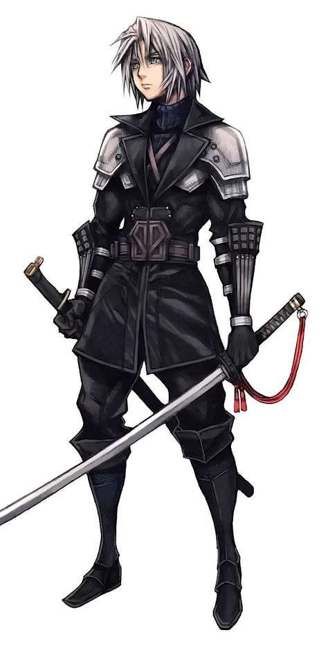 Young Sephiroth, Ever Crisis, Sephiroth Art, Anime Rpg, Ars Goetia, Anime Ocs, Tetsuya Nomura, Final Fantasy Sephiroth, Fantasy Clothes