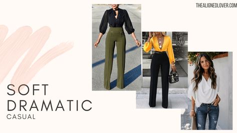 Kibbe Soft Dramatic: Casual Outfit Ideas | The Aligned Lover Dramatic Casual Outfit, Soft Dramatic Casual, Soft Dramatic Casual Outfit, Kibbe Soft Dramatic, Dramatic Clothes, Knotted Skirt, Soft Dramatic, Casual Outfit Ideas, Dramatic Classic