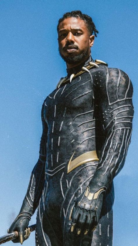 Michael B Jordan Wallpaper, King Killmonger, Jordans Aesthetic, Avatar Photo, Michael Bakari Jordan, Erik Killmonger, Jordan Wallpaper, Black Panther Art, Geeky Girls