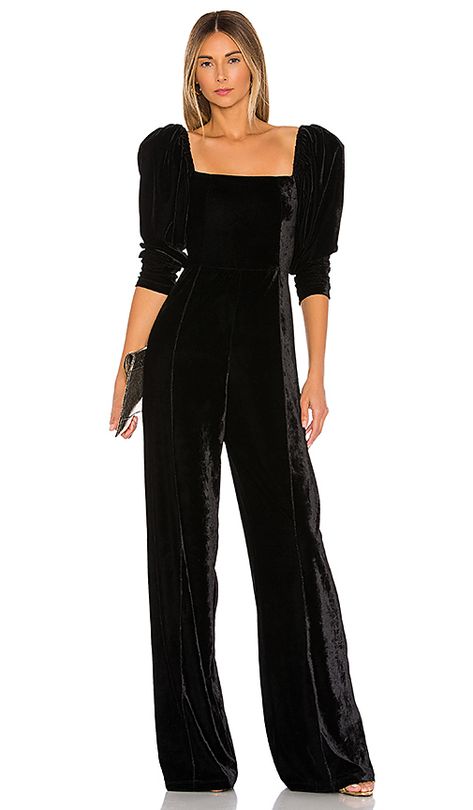 Sleeved Velvet Dress, Long Jumpsuit, Velvet Dress Designs, Roxy Dress, Modesty Fashion, Designer Jumpsuits, Jumpsuit Outfit, Long Jumpsuits, Revolve Clothing