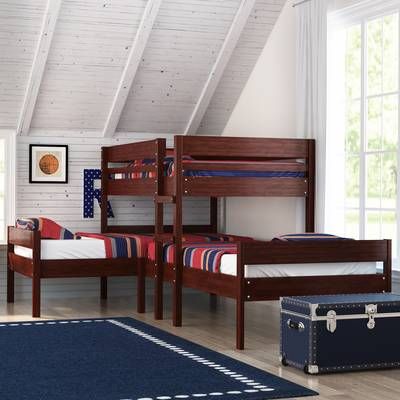 Duncan Triple Twin Bed Stairway Bunk Beds, Triple Bed, Bunk Bed Plans, Queen Bunk Beds, Triple Bunk Beds, Diy Bunk Bed, Triple Bunk Bed, Triple Bunk, Bunk Beds With Drawers