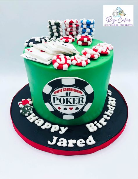 Poker Birthday Cake, 50th Birthday Cakes For Men, Poker Cake, Man Cake, 50 Birthday, Cool Cake Designs, 50th Birthday Cake, Birthday Cakes For Men, Cakes For Men