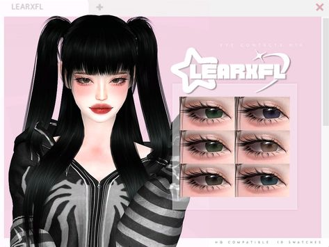 The Sims Resource - [Learxfl] Eye Contacts N14 HQ Sims 4 Contact Lenses, Sims 4 Contacts Eyes, Sims Eyes Cc Shape, Sims 4 Eye Contacts, Sims4 Cc Eye Contacts, Sims Eye Color, Sims 4 Eyes, Cc Face, Body Female