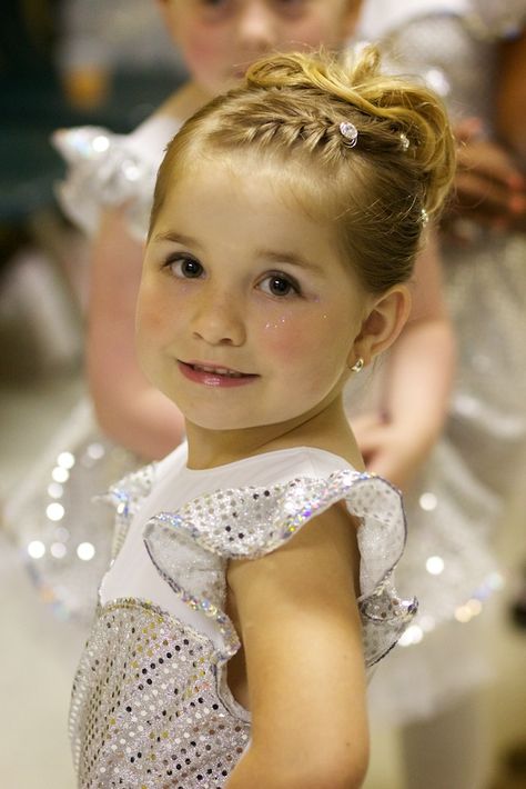 sweetness Hair For Dance Pictures, Ballet Recital Hair For Kids, Girls Hairstyles For Dancers, Hair For Dance Recital, Dance Picture Hair, Hair Styles For Dance Recital, Ballet Recital Hair, Toddler Dance Recital Hair, Dance Recital Pictures