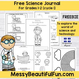 Messy, Beautiful, Fun: Free Science Journals Science Cover Page, Adaptations Science, Moon Science, Magnets Science, 1st Grade Science, Animal Adaptations, Matter Science, Sun And Earth, Force And Motion