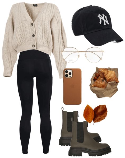 Fall Inspiration Outfits, Casual Errands Outfit Fall, Dressy Outfits With Leggings, Tuesday Outfit Work Casual, Hot Fall Day Outfit Casual, Cropped Cardigan Outfit Aesthetic, Work Attire Casual Office Wear, Cute Everyday Outfits Fall, Comfy Cardigan Outfit